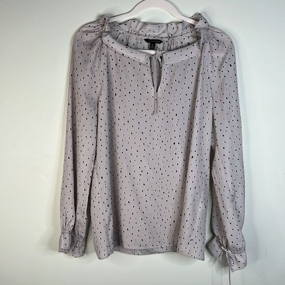 Banana Republic Julia Tie Business Peasant Blouse Size Small - Picture 13 of 13